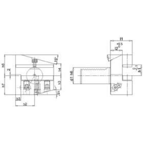 Porte-outil radial VDI,gauche forme B4 30x20mm Up FORTIS (1/4)