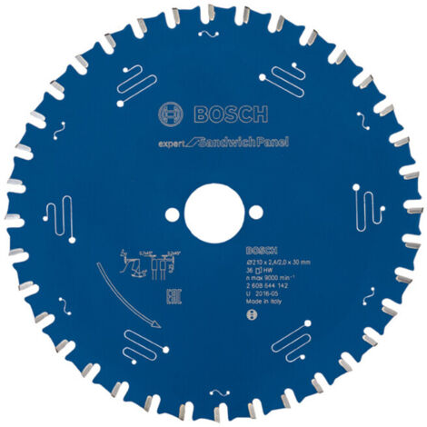 Bosch – Lame de scie circulaire 210mm – Alésage 30mm – 36 dents MTCG pour découpe panneaux sandwich – Technologie Microteq (1/5)