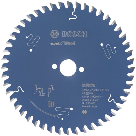 Lame de scie circulaire Bosch Expert Wood 10038336 160x2,6x20 48Z