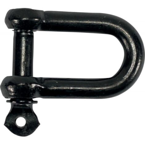 Manilles, droites, galvanisées zingué noir 6,0mm-1/4" (Par 100) (1/5)