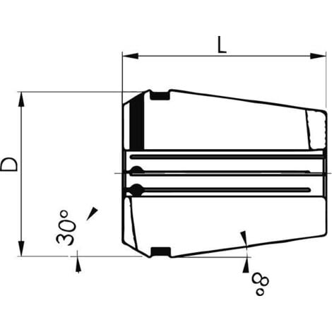 Pince de serrage DIN6499B HPD166.0mm FAHRION