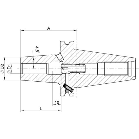 Mandrin de frettage DIN69871 ADB SK40 SafeLock 12x65mm HAIMER (1/5)
