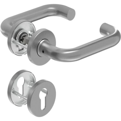 Poignée porte DD-Grt. ER 8 mm Forme U. Ros. PZ Forme en U. Ros. PZ