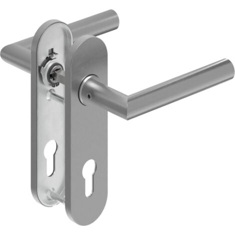Poignée porte DD-Grt. ER 8 mm forme L. Court. PZ Forme L. Court. PZ