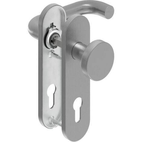 Poignée porte WE-Grt. ER 8 mm RS forme U. Court. PZ forme U. Court. PZ
