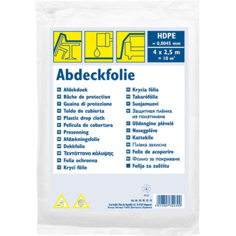 Bâche de couverture PEHD standard10 m² - 4 x 2.5 m (1/3)
