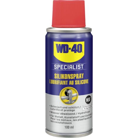 Wd-40 – Spray silicone haute performance 100 ml – Lubrifiant incolore pour métal, plastique et caoutchouc – Température -35 °C à +200 °C (1/4)