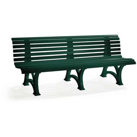 Banc de jardin BORKUM 4 places longueur 2000 mm vert