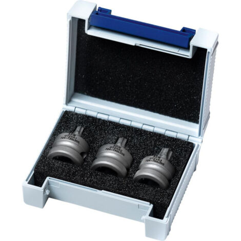 Kraft- Schraubenddrehersatz 1/2" 3-teilig T30-T50 Shorty ASW (1/5)