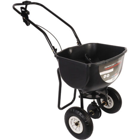 Chariot d'épandage 20l Ku.schwarz Bandages caoutchouc roues gonflables 10-15m TALEN TOOLS (1/4)