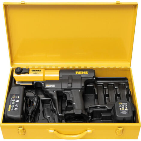 Sertisseuse à accu 14,4V électro-hydraulique – Sertissage radial rapide – Compatible pinces REMS – Coffret avec batterie 3,0Ah