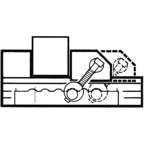 Etau de précision PL-S micro, Taille : 2, Larg. : des mors 45 mm, Capacité de serrage 50 mm, Hauteur des mors : 20 mm, Hauteur totale : 45 mm