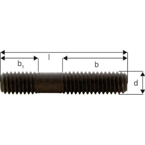 Goujon fileté DIN6379 M12x80mm FORMAT 1 PCS