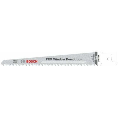 Bosch – Lame de scie sabre 150mm pour bois et métal – Denture à grand pas 4,3mm – Boîte de 25 unités – Coupe plongeante rapide