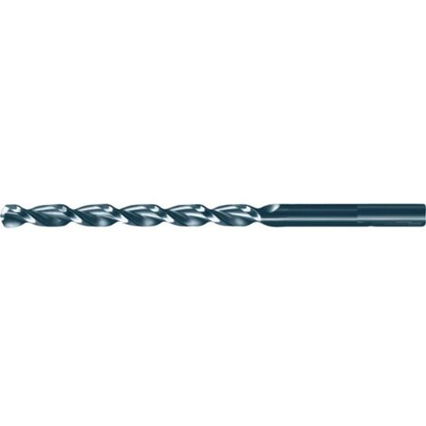 Foret hélicoïdal avec queue cylindrique longue, en acier à coupe rapide à 5 % de cobalt, type RTF, DIN 340, profil rectifié, surface sans revêtement, Ø h8 (1/5)