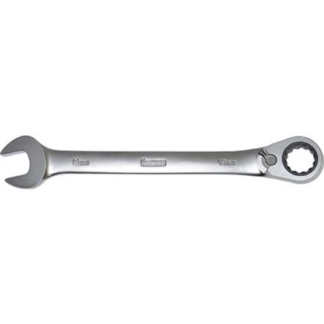 Clé à fourche avec cliquet à anneau 13 mm réversible (1/2)
