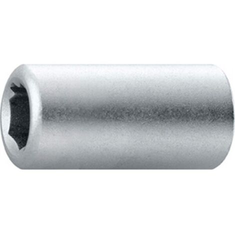 Raccord avec entraînement à 4 pans 1/4'', prise de force à 6 pans 1/4'', avec ressort de maintien, Long. totale : 25 mm (1/3)