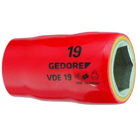 GEDORE 6123670 - VDE Clé à douille insert 1/2 , VDE 19 27 (1/5)