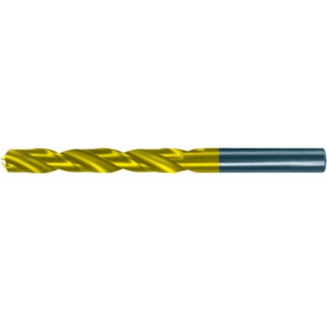Foret hélicoïdal avec queue cylindrique, en acier à coupe rapide, type N, DIN 338, surface avec revêtement TiN, Ø h8 : 5,40 mm, Long. totale 93 mm (1/5)