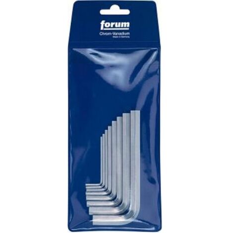 Jeu de clés coudées à 6 pans, dans trousse en plastique, Contenu : 2 2,5 3 4 5 6 8 10 mm (1/2)