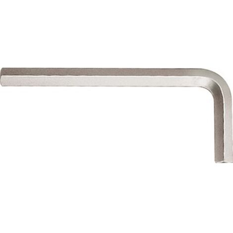 Clé coudée à 6 pans, en pouces américains, Cote s/plats : 1 pouces, Long. des branches 200 x 80 mm