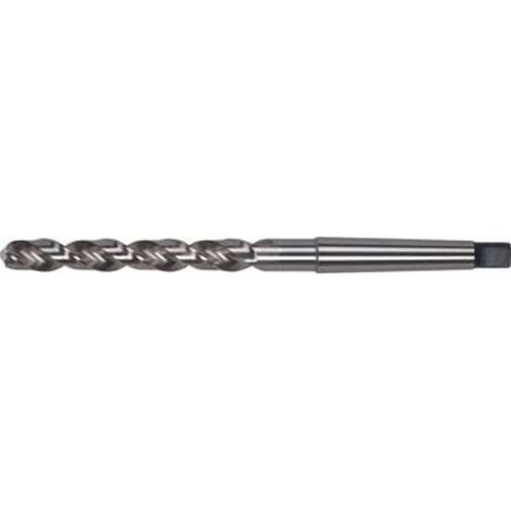 Foret hélicoïdal à queue cône morse, en acier à coupe rapide, type N, DIN 345, profil rectifié, surface traitée à la vapeur, Ø h8 : 10,25 mm (1/5)
