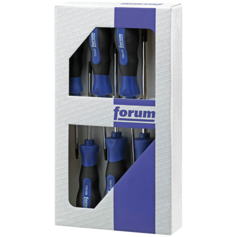 Jeu de tournevis TORX®, 6 pièces, Contenu taille : T 10 T 15 T 20 T 25 T 30 T 40 (1/2)