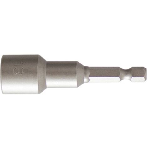 Douille 1/4'', 50 mm de long, métrique, Cote s/plats : 8 mm (1/2)