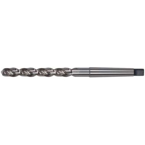 Foret hélicoïdal à queue cône morse, en acier à coupe rapide, type N, DIN 345, profil rectifié, surface traitée à la vapeur, Ø h8 : 21,25 mm (1/5)