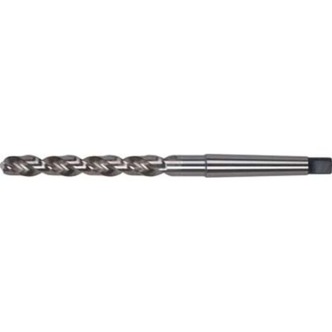 Foret hélicoïdal à queue cône morse, en acier à coupe rapide, type N, DIN 345, profil rectifié, surface traitée à la vapeur, Ø h8 : 23,00 mm (1/5)
