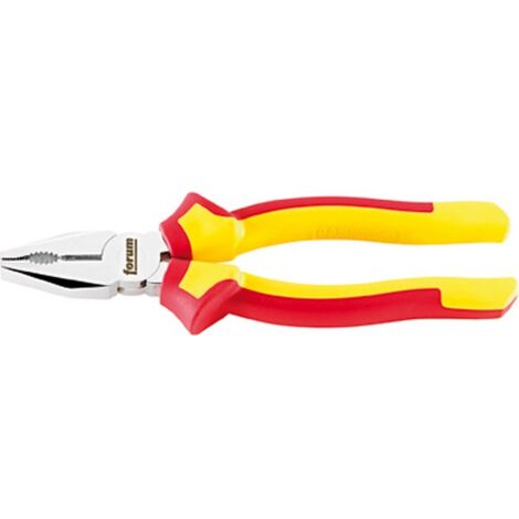 Pince universelle VDE A. chrome vanadium, tête chromée, poignées à gaine en plastique, Long. : 160 mm, Capacité de coupe du Ø du fil dur 2,0 mm (1/5)