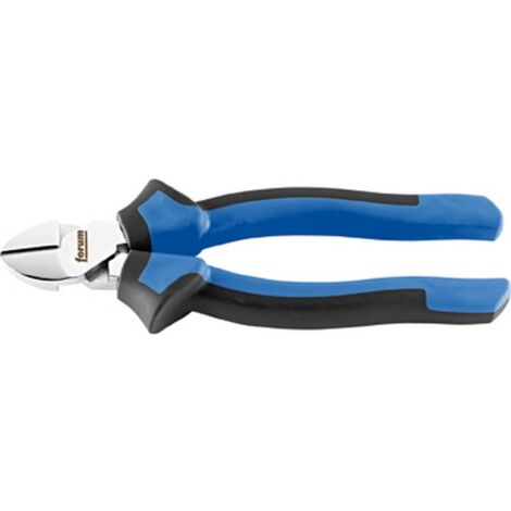 Pince coupante latérale démultipliée, Acier Vanadium, tête polie, poignées à gaine en plastique, Long. : 180 mm (1/3)