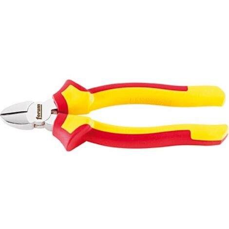 Pince coupante latérale VDE, Acier Vanadium, tête chromée, poignées à gaine en plastique, Long. : 160 mm (1/5)