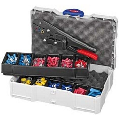 Coffret de sertissage cosses, 301 pièces, pour section de conducteur : 0,5-6 mm² (1/5)