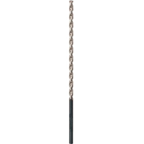 Foret hélicoïdal extra-long, queue cylindrique, DIN 1869, type TF, en acier à coupe rapide, fini brillant, Ø h8 : 8,00 mm, Long. totale 390 mm