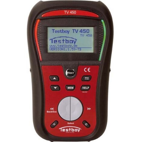 Testeur d'installation Testboy TV 450, Protection contre la surtension : CAT III 600 V/CAT IV 300 V (1/2)