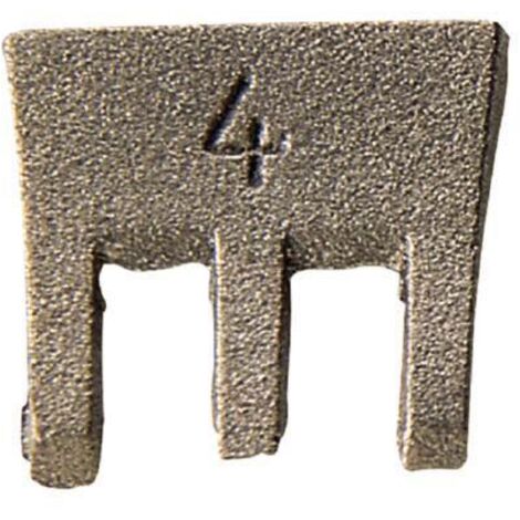 FP – Cale pour manche en bois 16 mm – Fonte malléable pour fixation durable – Dents pour tenue inamovible – Pour marteaux 250-400 g