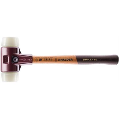 Massette Simplex, dure, têtes de frappe en nylon, dure, Ø de la tête : 50 mm