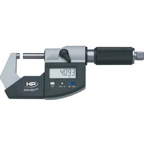 Micromètre numérique DIGI-MET® RS 232 et Digimatic, Plage de mesure : 75-100 mm, Ø de la touche mobile 6,5 mm, Pas de la broche 0,635 mm (1/4)