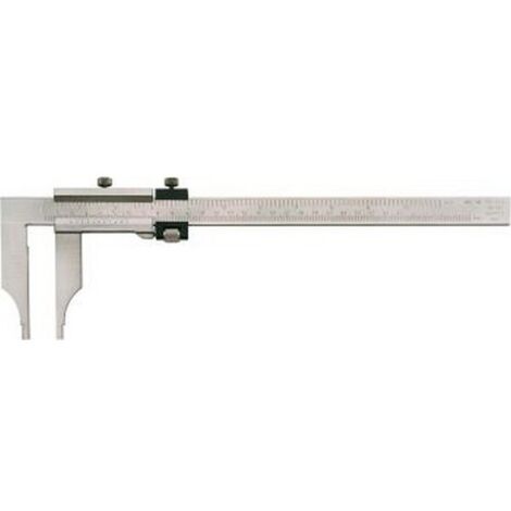 Pied à coulisse d'atelier sans pointes de lames, avec réglage fin, Plage de mesure : 500 mm, Long. des becs 150 mm (1/4)