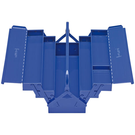 Caisse à outils en tôle d'acier, 5 pièces, Dimensions : 430 x 200 x 200 mm (1/2)