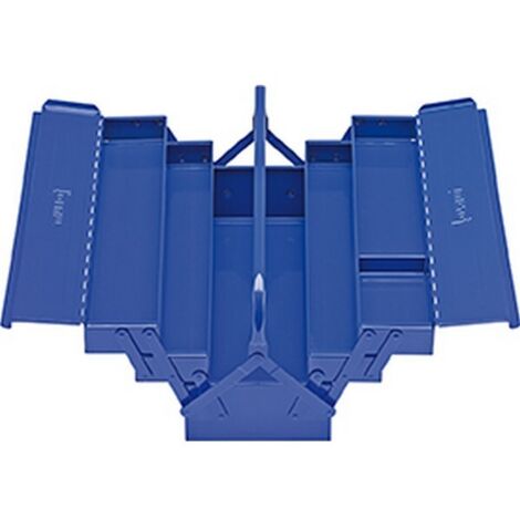 Caisse à outils en tôle d'acier, 5 pièces, Dimensions : 530 x 200 x 200 mm (1/2)