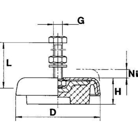 LEVEL-MOUNT palier de machine 600Kg, LM 1-11 (1/3)