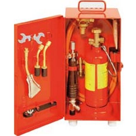 GCE – Kit de soudage MIG MAG 13 pièces – Fer à souder avec manche – Chalumeau flamme crayon 5 et 7 mm – Coffret métallique avec serrure