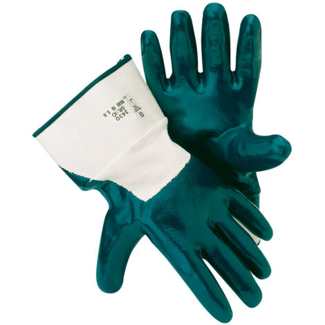 Gants en nitrile Mechanic bleu, Taille : 10 (par 12) (1/4)