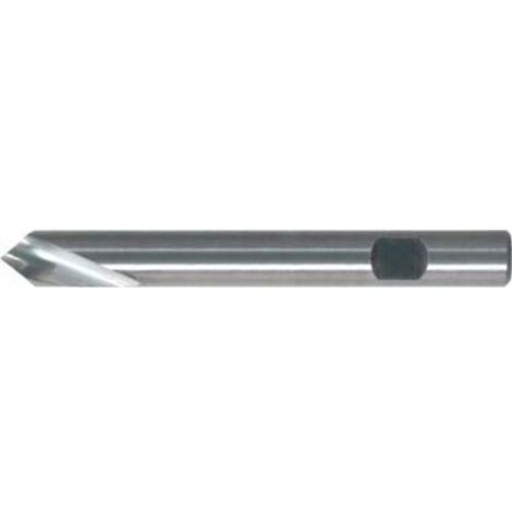 Foret à pointer CN en carbure monobloc, à queue cylindrique, 90°, surface sans revêtement, Ø h6 : 4 mm, Long. de goujure 12 mm, Long. totale 55 mm (1/5)