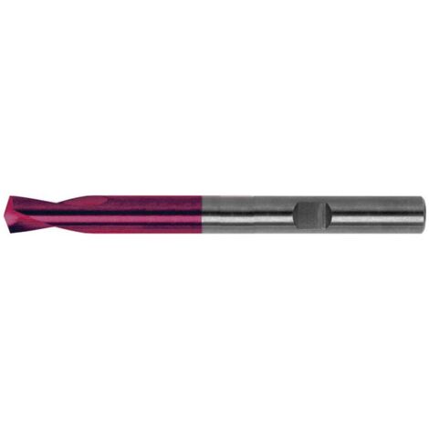 Foret à pointer CN en carbure monobloc, à queue cylindrique, 145°, surface à revêtement TiAIN, Ø h6 : 4 mm, Long. de goujure 12 mm, Long. totale 55 mm (1/5)