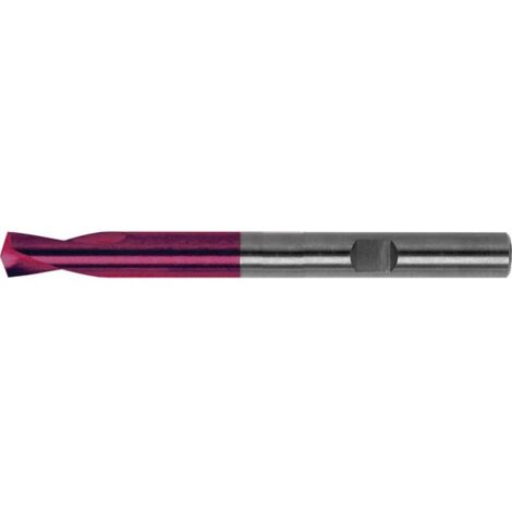 Foret à pointer CN en carbure monobloc, à queue cylindrique, 145°, surface à revêtement TiAIN, Ø h6 : 16 mm, Long. de goujure 37 mm, Long. totale 115 mm (1/5)