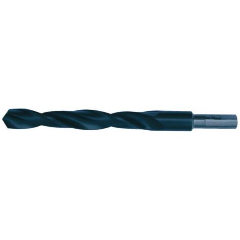 Foret hélicoïdal avec queue cylindrique dégagée, en acier à coupe rapide, type N, DIN 338, surface sans revêtement, Ø h8 : 17,00 mm, Long. totale 184 mm (1/5)