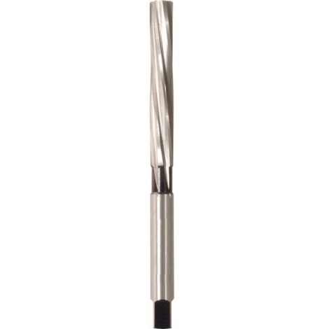 Alésoir à main, queue cylindrique, Ø : 5,00 mm, Lames de 44 mm, Long. totale 87 mm, Quatre pans : 3,8 mm
